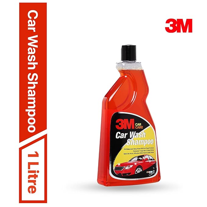 3M Car wash Shampoo (1 Litre) | High Foam for Deep Cleaning | Remove Tough Dirt | Safe on Paint | pH Neutral