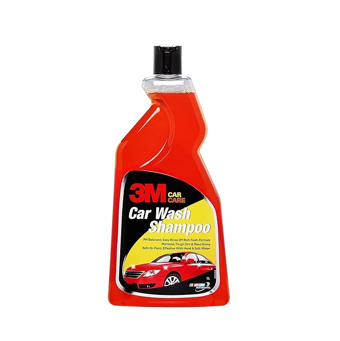 3M Car wash Shampoo (1 Litre) | High Foam for Deep Cleaning | Remove Tough Dirt | Safe on Paint | pH Neutral